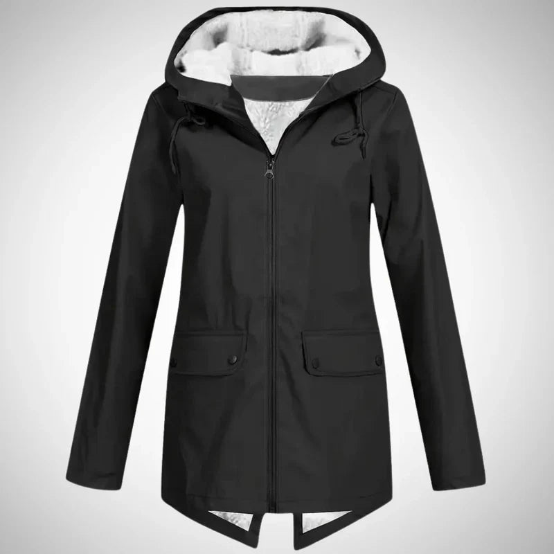 Lucy fleece-lined raincoat for women