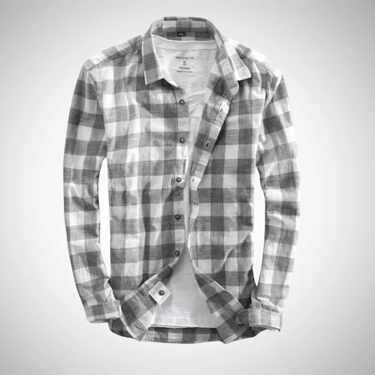 Abdiel checkered long sleeve shirt – men