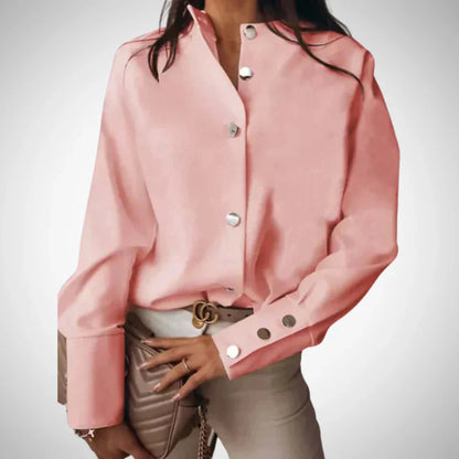 Gabriella knopf long-sleeved blouse for women