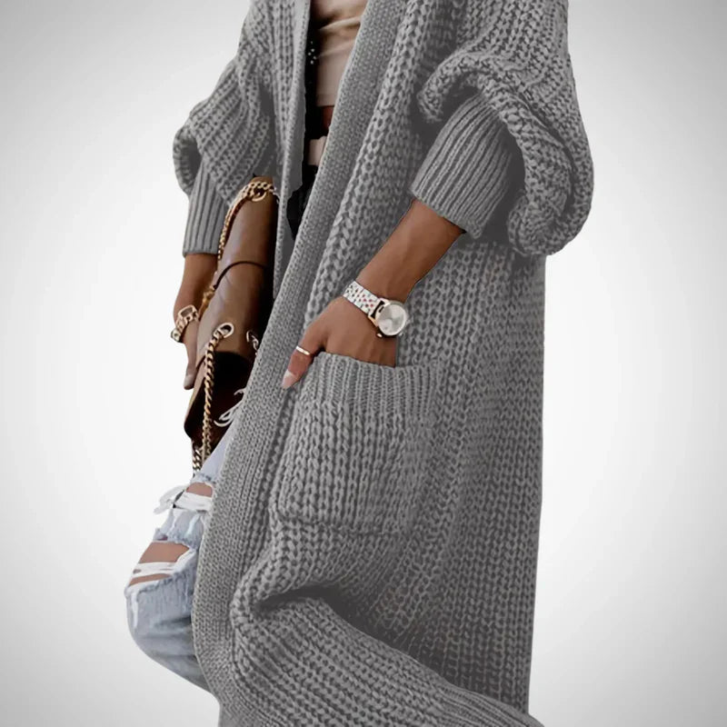 Erlinda long cozy cardigan for women