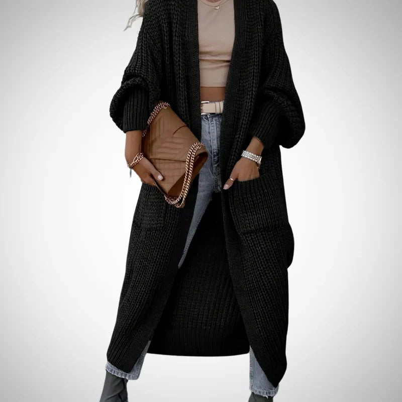 Erlinda long cozy cardigan for women