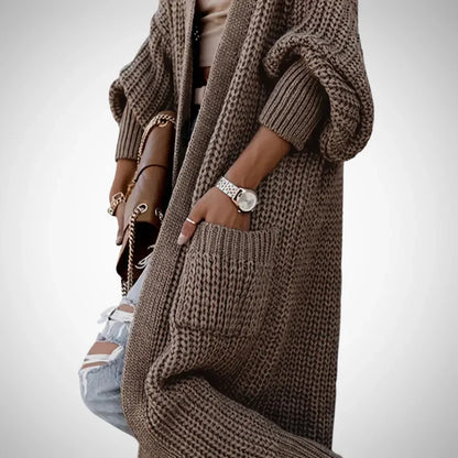 Erlinda long cozy cardigan for women