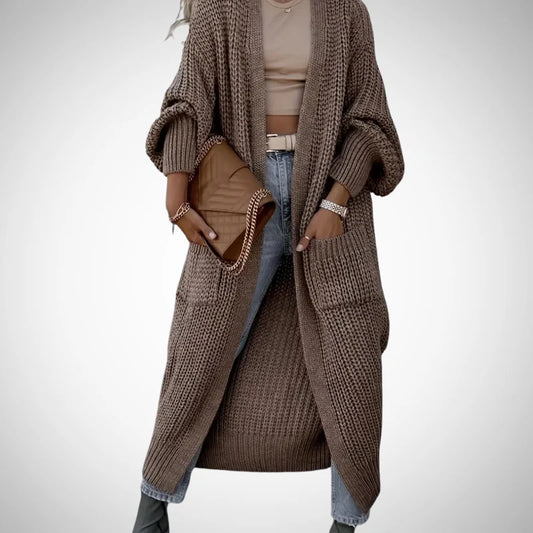 Erlinda long cozy cardigan for women