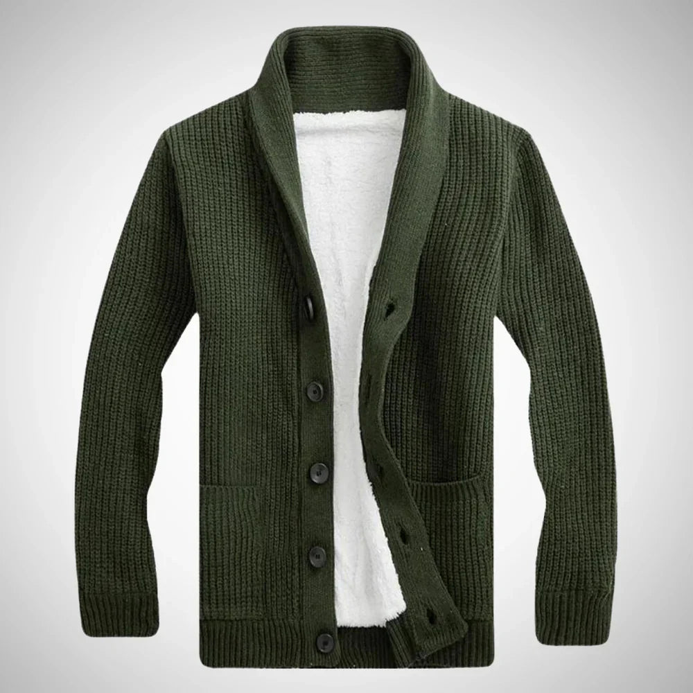 Darius fleece shawl cardigan – men