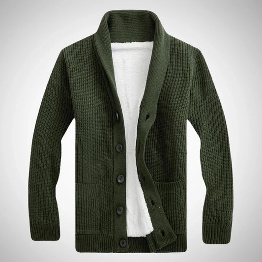 Darius fleece shawl cardigan – men