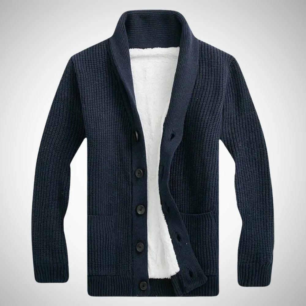 Darius fleece shawl cardigan – men