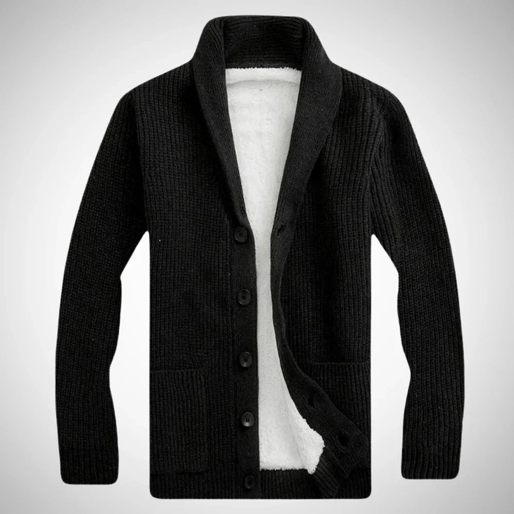 Darius fleece shawl cardigan – men