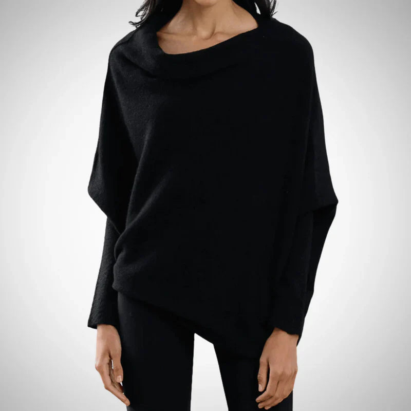 Jennifer asymmetrical shoulder sweater for women