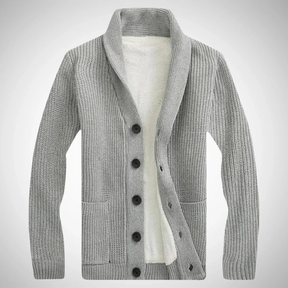 Darius fleece shawl cardigan – men