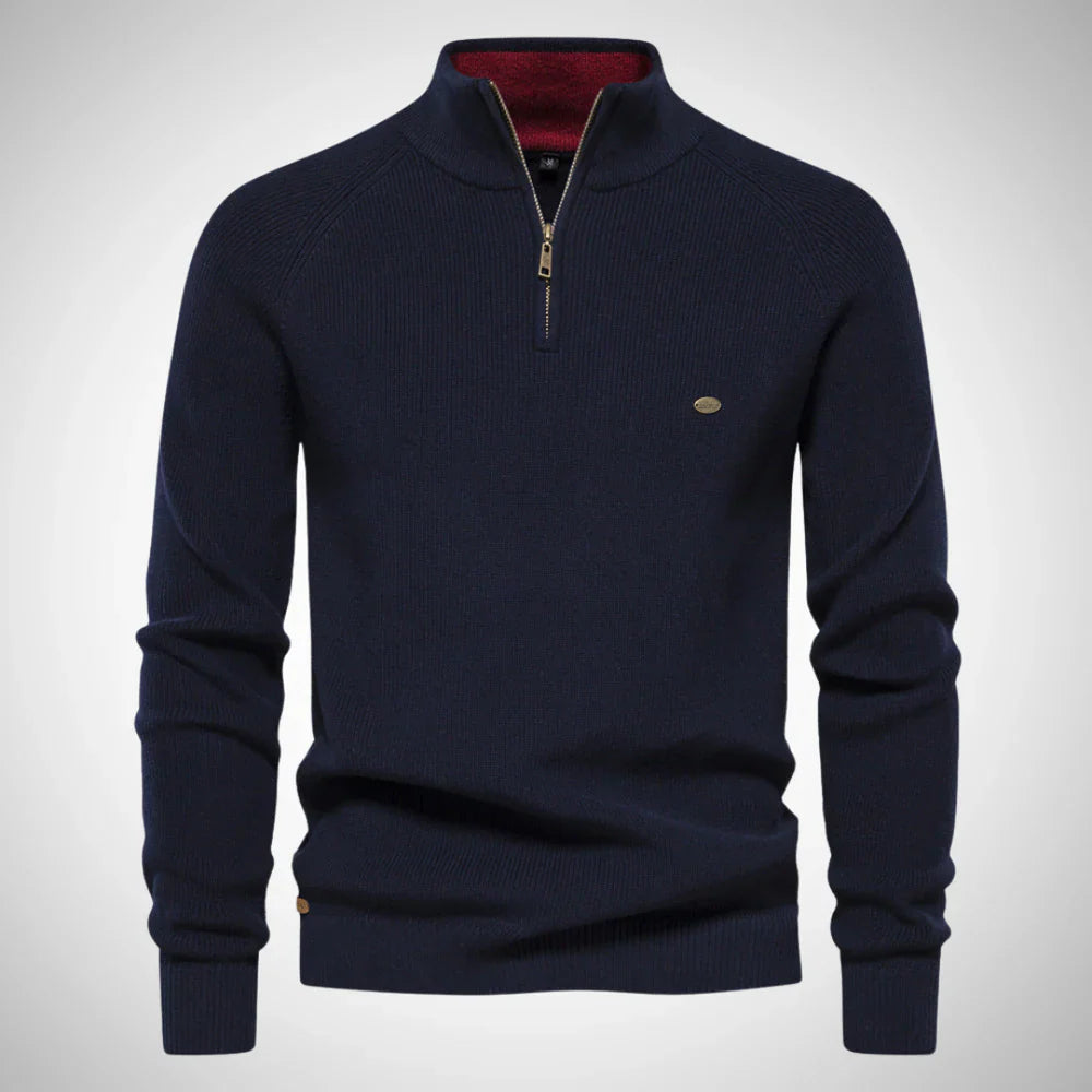 Kevin stylish half-zip pullover for men