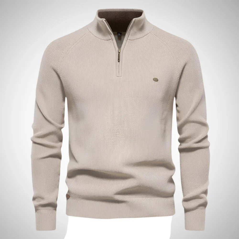 Kevin stylish half-zip pullover for men