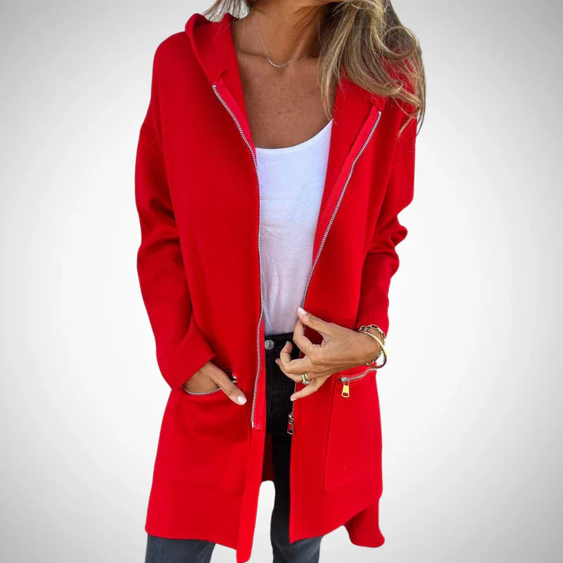 Harriet long hooded cardigan – women