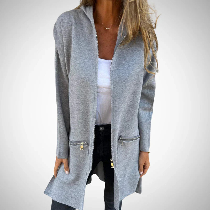 Harriet long hooded cardigan – women