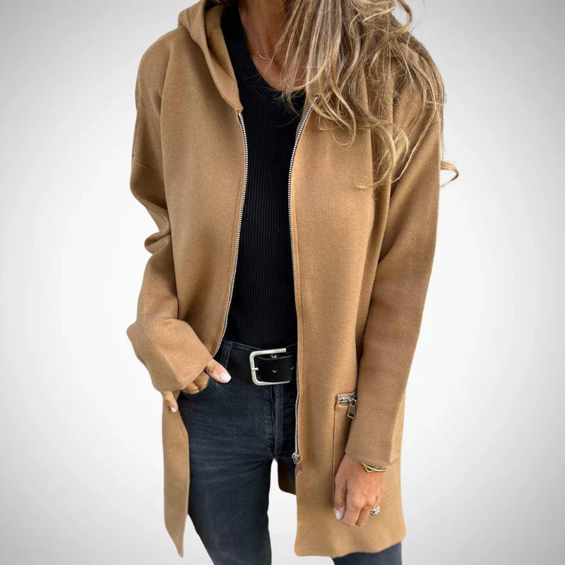 Harriet long hooded cardigan – women