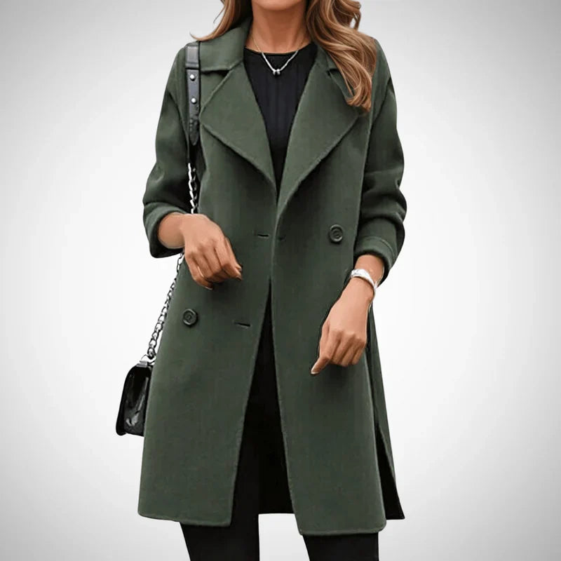 Elegance double breasted coat – women