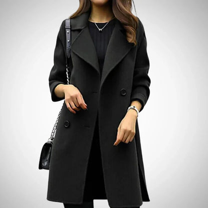 Elegance double breasted coat – women
