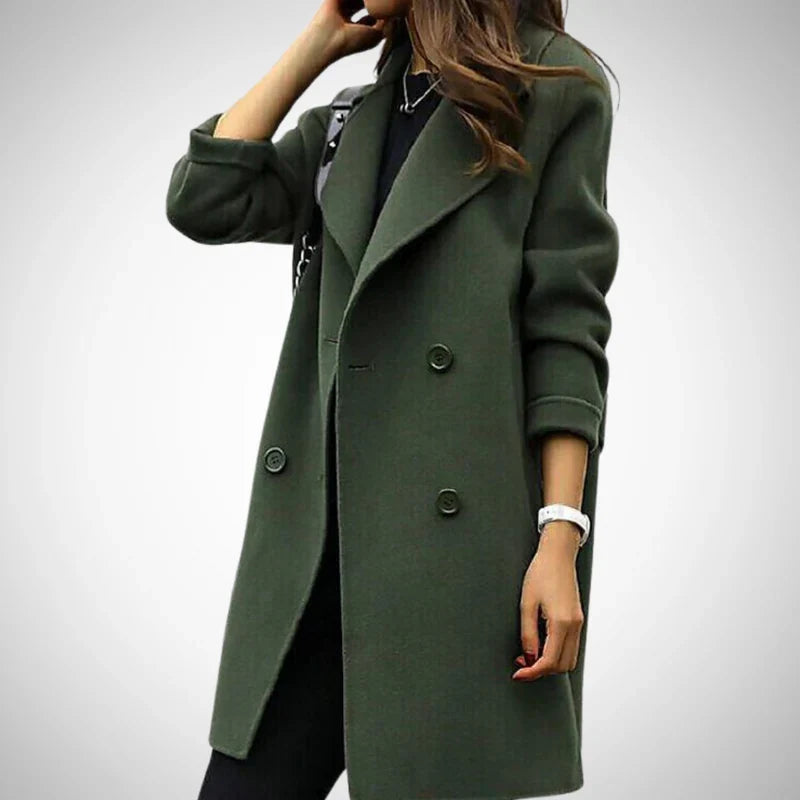 Elegance double breasted coat – women