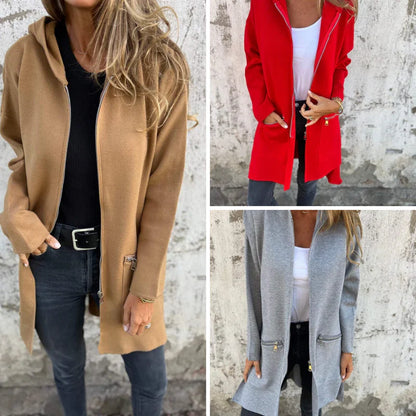 Harriet long hooded cardigan – women