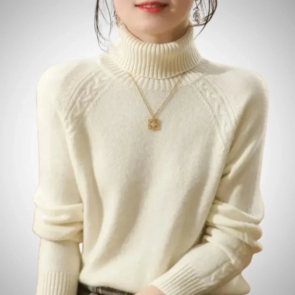 Cheska warm turtleneck sweater for women