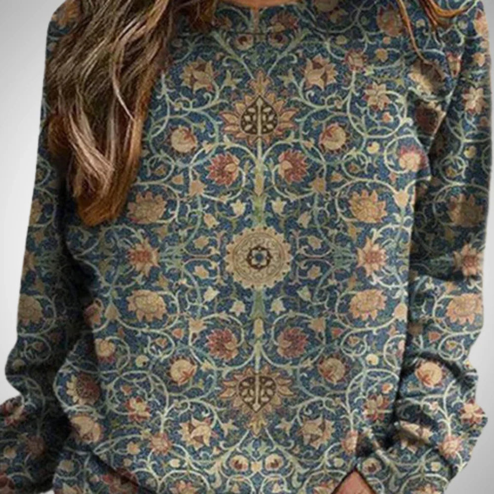 Phelomena elegant floral sweater – women