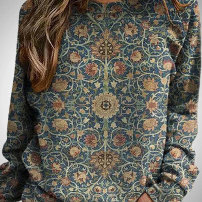 Phelomena elegant floral sweater – women