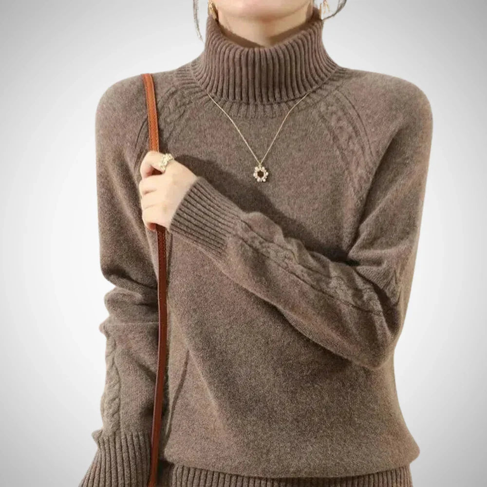 Cheska warm turtleneck sweater for women