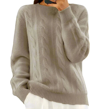 Women’s oversized cable-knit jumper – women
