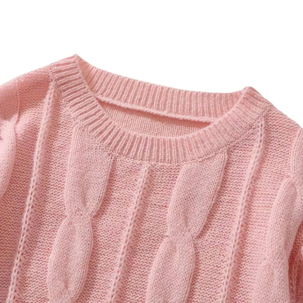 Women’s oversized cable-knit jumper – women