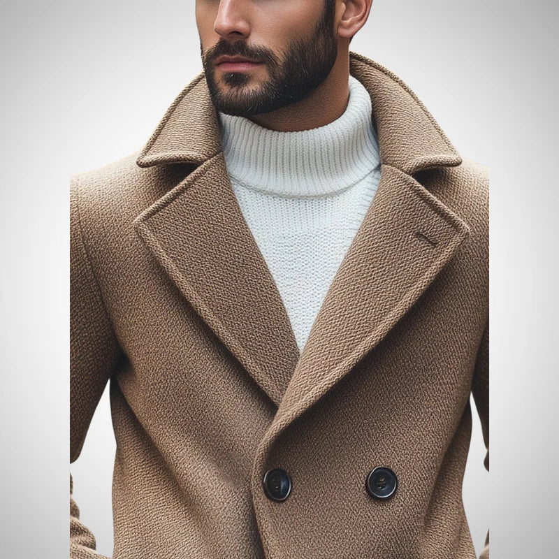 Henry retro wool coat – men