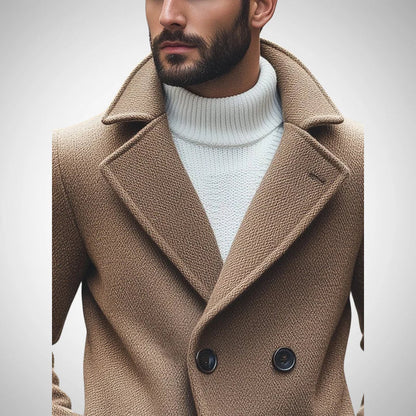 Henry retro wool coat – men