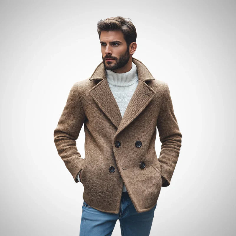 Henry retro wool coat – men