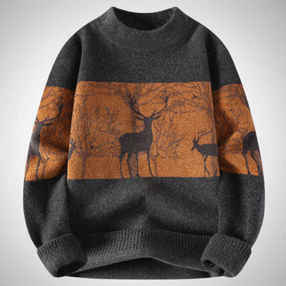 Stag knit sweater – men