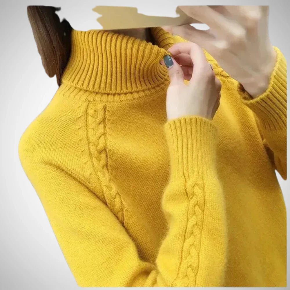 Cheska warm turtleneck sweater for women