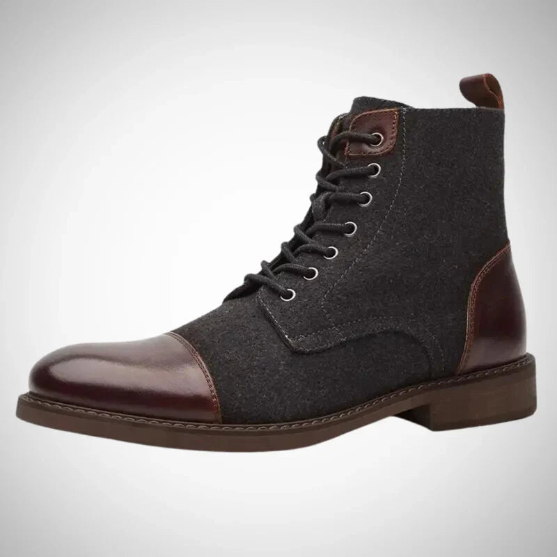 Heine classic suede lace-up boots – men