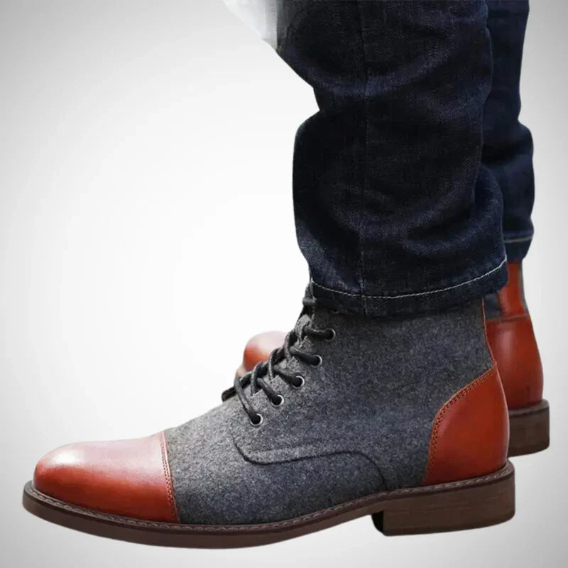 Heine classic suede lace-up boots – men