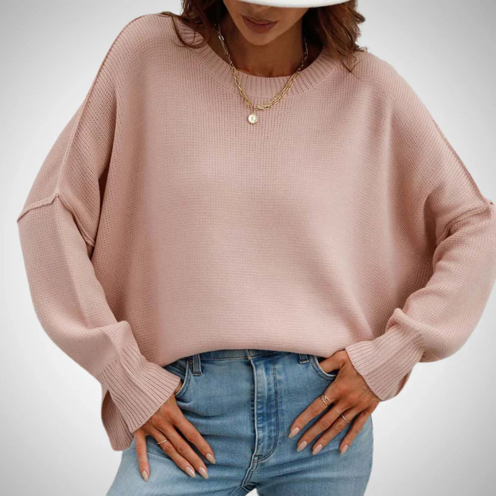 Clara solider knit sweater – women
