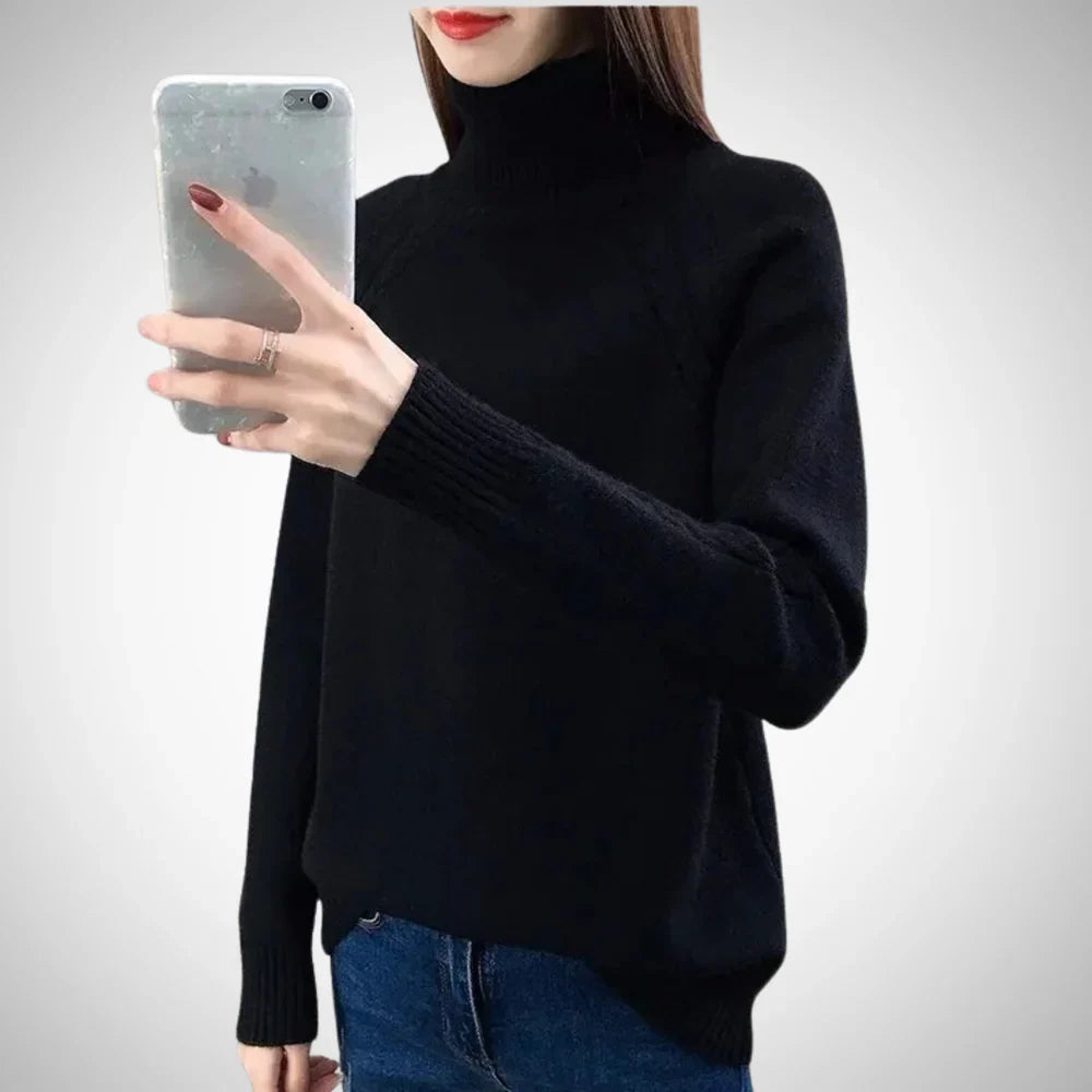 Cheska warm turtleneck sweater for women