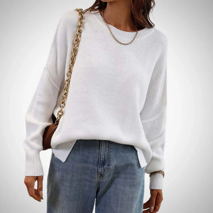 Clara solider knit sweater – women