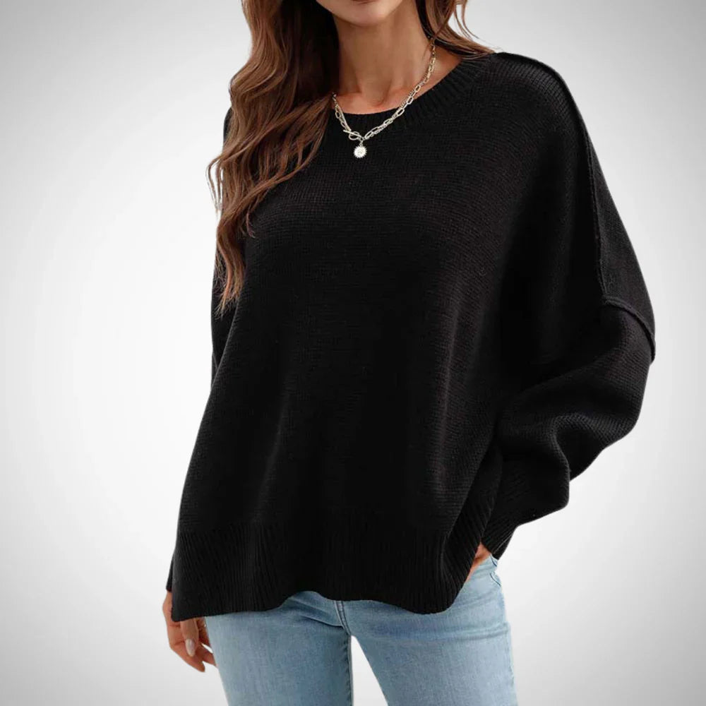 Clara solider knit sweater – women