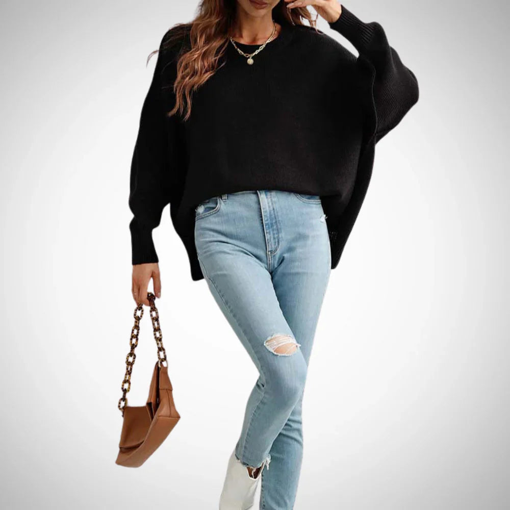Clara solider knit sweater – women