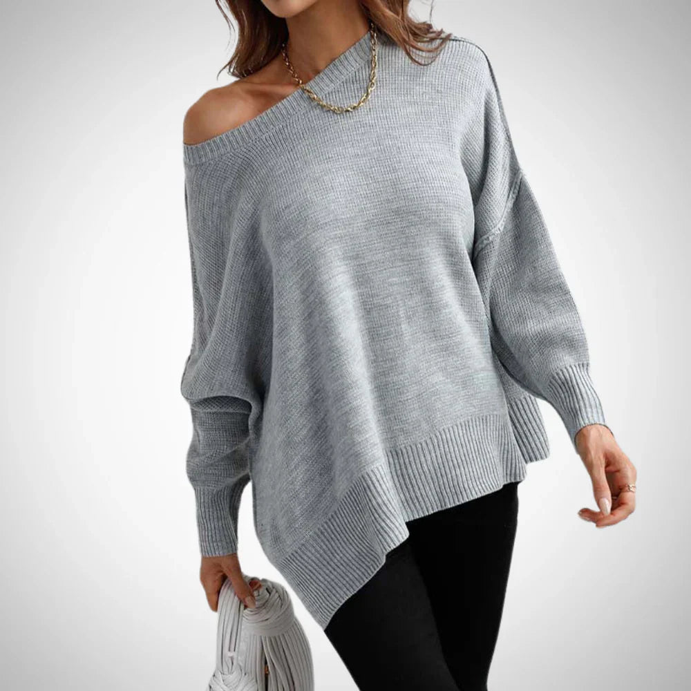 Clara solider knit sweater – women