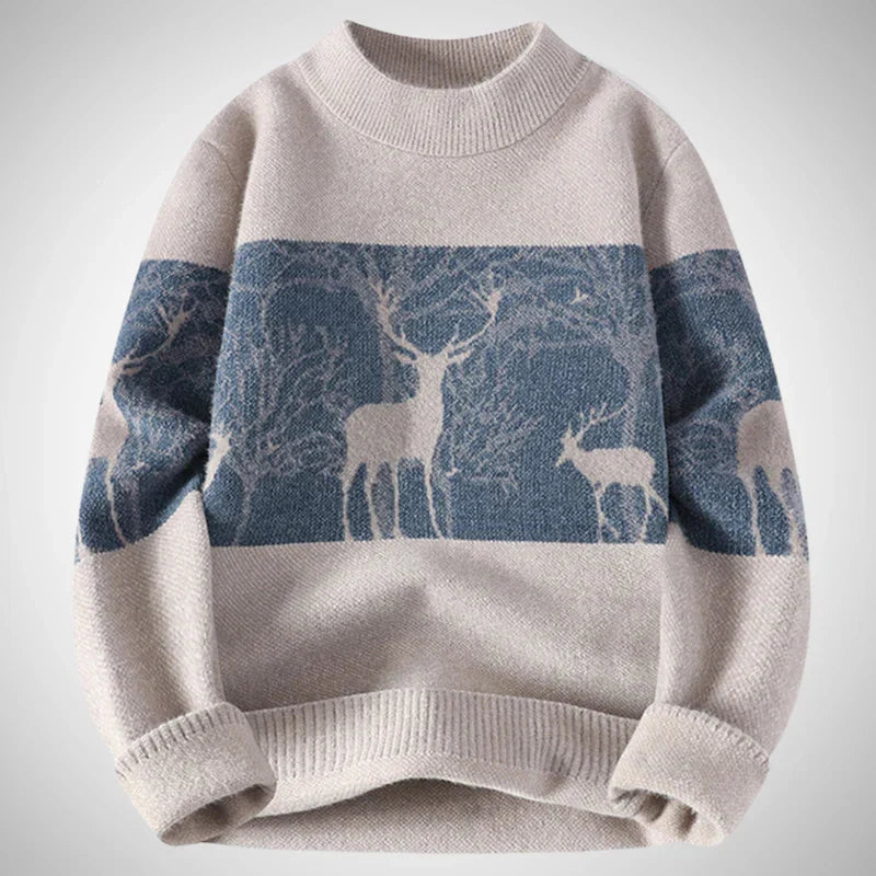 Stag knit sweater – men
