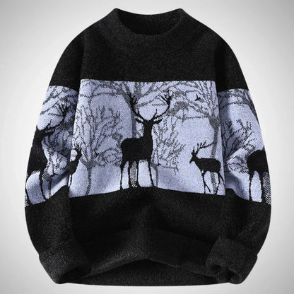 Stag knit sweater – men