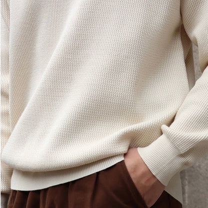 Men's structured polo knit sweater – men