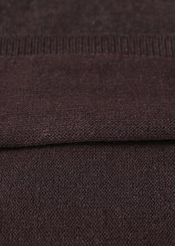Vintage chocolate knitted top trendy plus size patchwork sweaters asymmetric hem