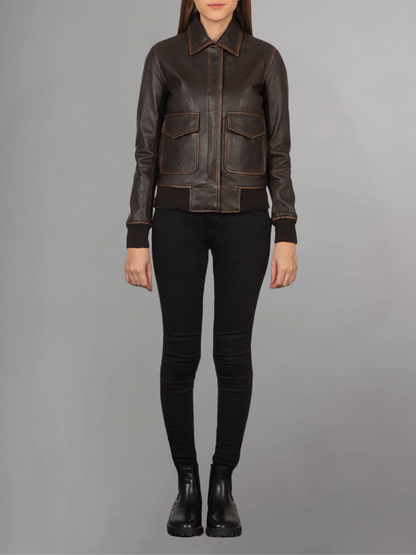 Westa A-2 Leather Bomber Jacket