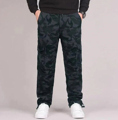 Men’s casual cargo pants with multiple pockets – men