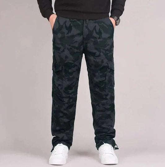 Men’s casual cargo pants with multiple pockets – men