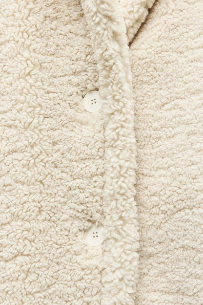 Aurora long women's teddy jacket, cozy and stylish