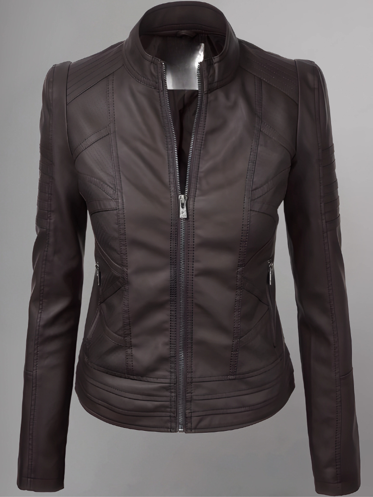 Woman BIKER LEATHER JACKET 2024